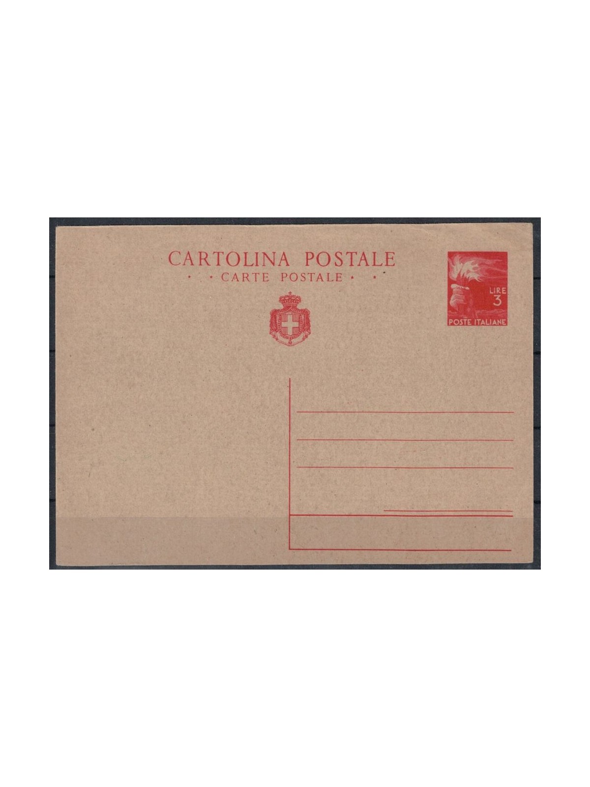 LIEUTENANCY 1945 Democratic, Postcard new £3 red