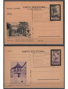 POLAND 1947 Postal Stationery - No. 2 postcards