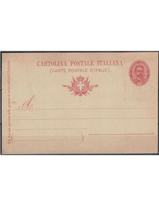 ITALY KINGDOM 1895 Oval effigy Postcard 10 Cent mill 95 new
