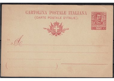 ITALY KINGDOM 1903 Postcard 10 Cent. mill 04 new