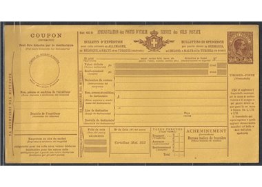 ITALY KINGDOM 1888 Umberto I, Postal Parcel Bulletin £1.75 new
