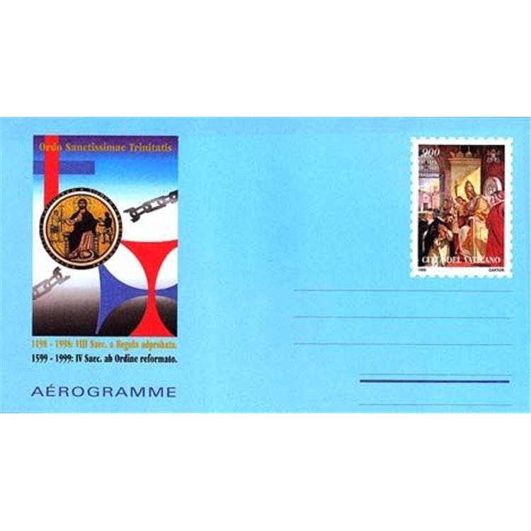 VATICAN 1999 Trinitarian Order, new aerogram