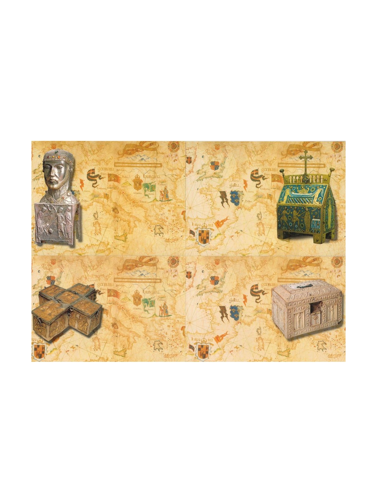 VATICAN 1999 The Via Francigena, 4 new postcards