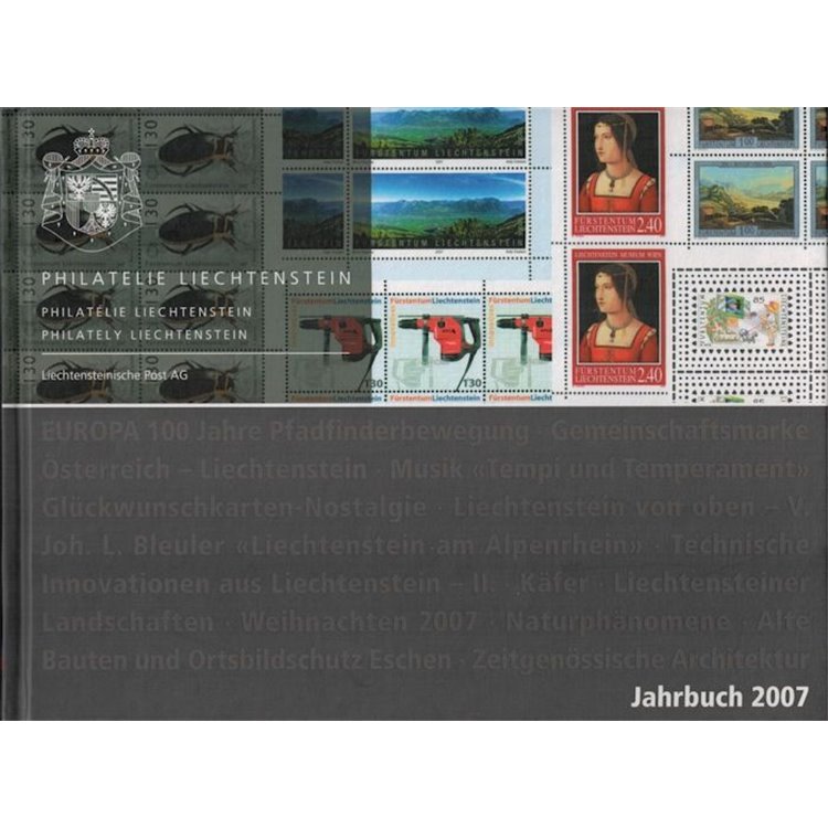 LIECHTENSTEIN 2007 Il libro dei francobolli