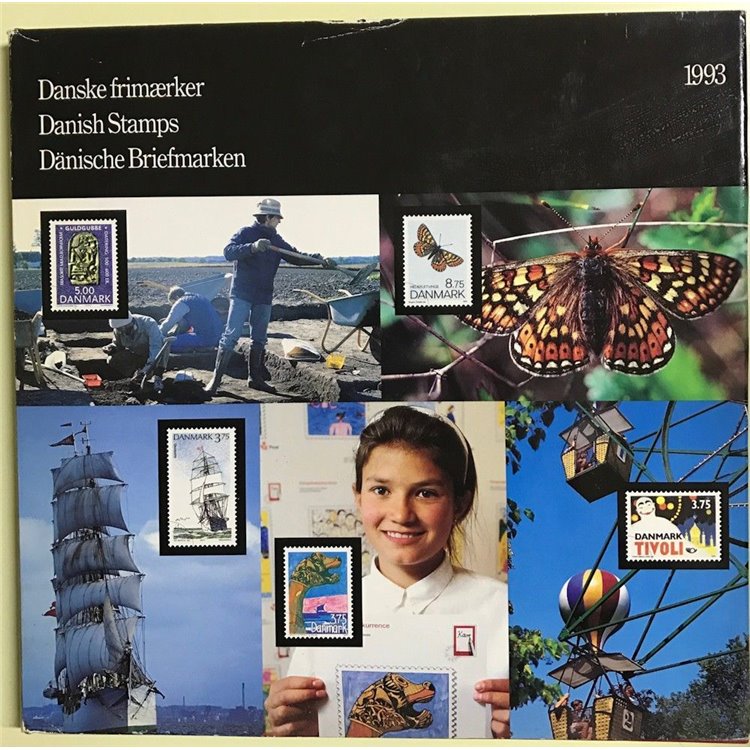 DANIMARCA 1993 Libro Ufficiale delle Poste Danesi