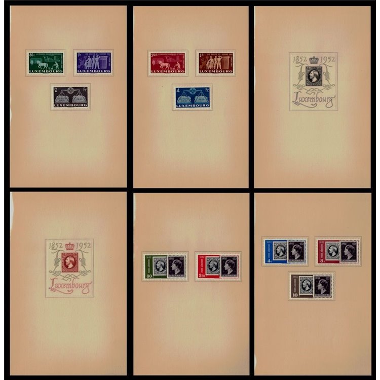 LUSSEMBURGO 1952 Libro ufficiale distribuito alle autorità
