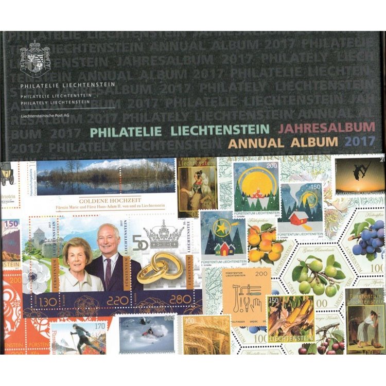 LIECHTENSTEIN 2017 Il libro dei francobolli