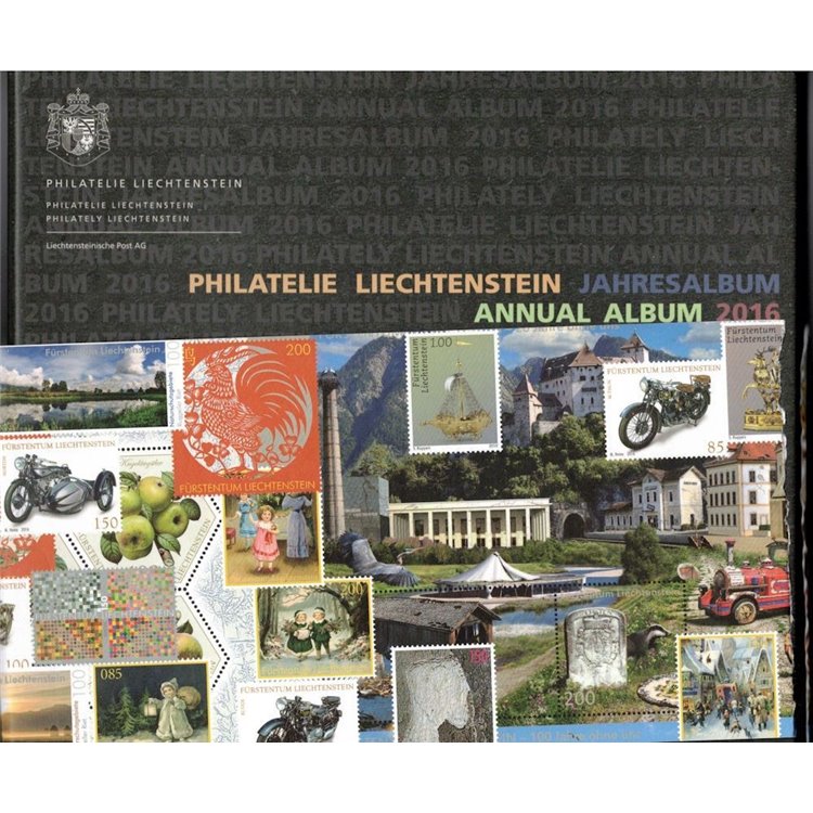 LIECHTENSTEIN 2016 Il libro dei francobolli