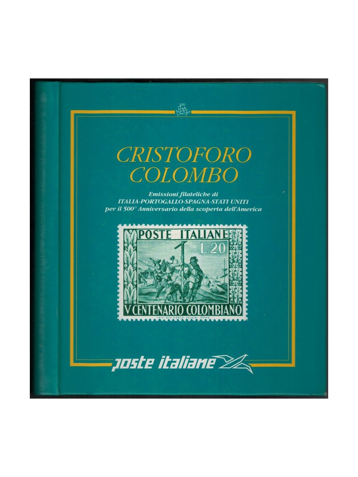 CRISTOFORO COLOMBO Libro ufficiale delle Poste Italiane