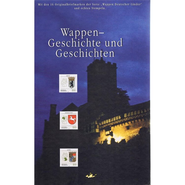 GERMANIA BRD 1994 Libro di francobolli con gli stemmi dei 16 stati federali