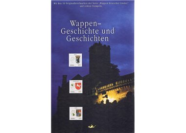 GERMANIA BRD 1994 Libro di francobolli con gli stemmi dei 16 stati federali