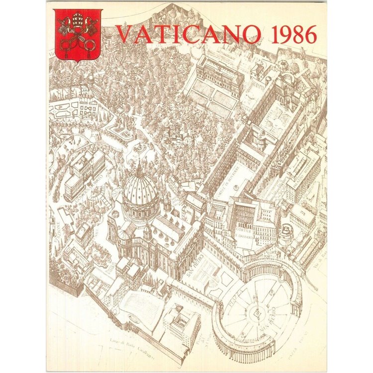 VATICANO 1986 Libro Ufficiale Completo