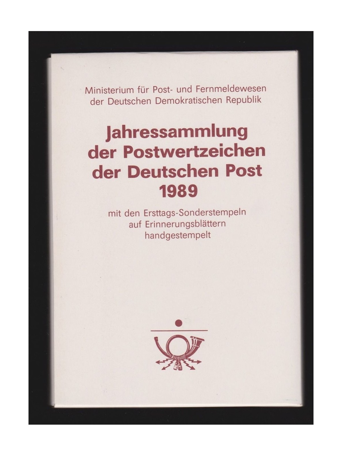 GERMANIA DDR 1989 Collezione annuale completa con annulli primo giorno