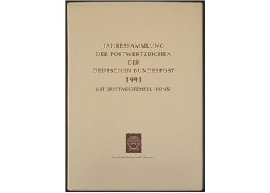 GERMANY FRG 1991 Complete annual collection with first day cancellations