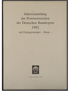 GERMANIA BRD 1992 Collezione annuale completa con annulli primo giorno