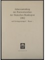 GERMANY FRG 1992 Complete annual collection with first day cancellations