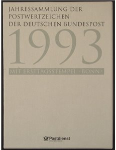 GERMANIA BRD 1993 Collezione annuale completa con annulli primo giorno