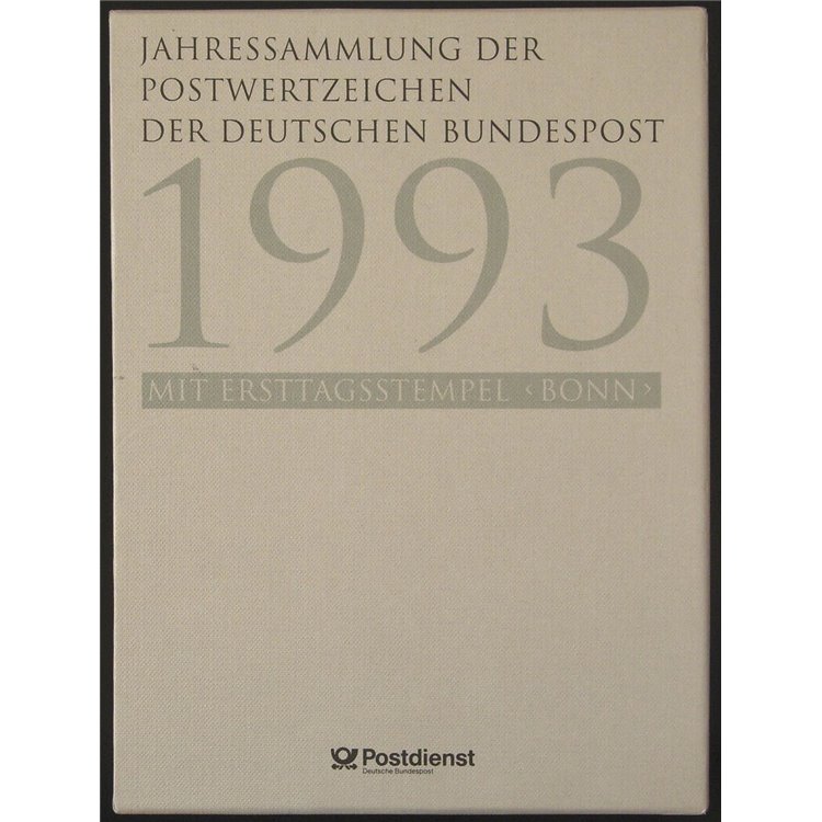 GERMANIA BRD 1993 Collezione annuale completa con annulli primo giorno