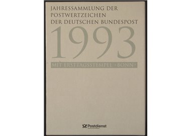 GERMANIA BRD 1993 Collezione annuale completa con annulli primo giorno