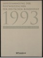 GERMANY FRG 1993 Complete annual collection with first day cancellations