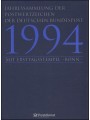 GERMANY FRG 1994 Complete annual collection with first day cancellations