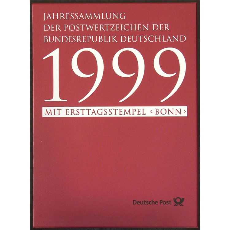 GERMANIA BRD 1999 Collezione annuale completa con annulli primo giorno
