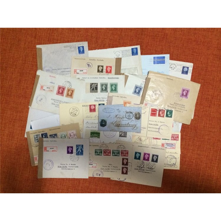 OLANDA 1859-70 - Storia postale, lotto composto da 34 lettere