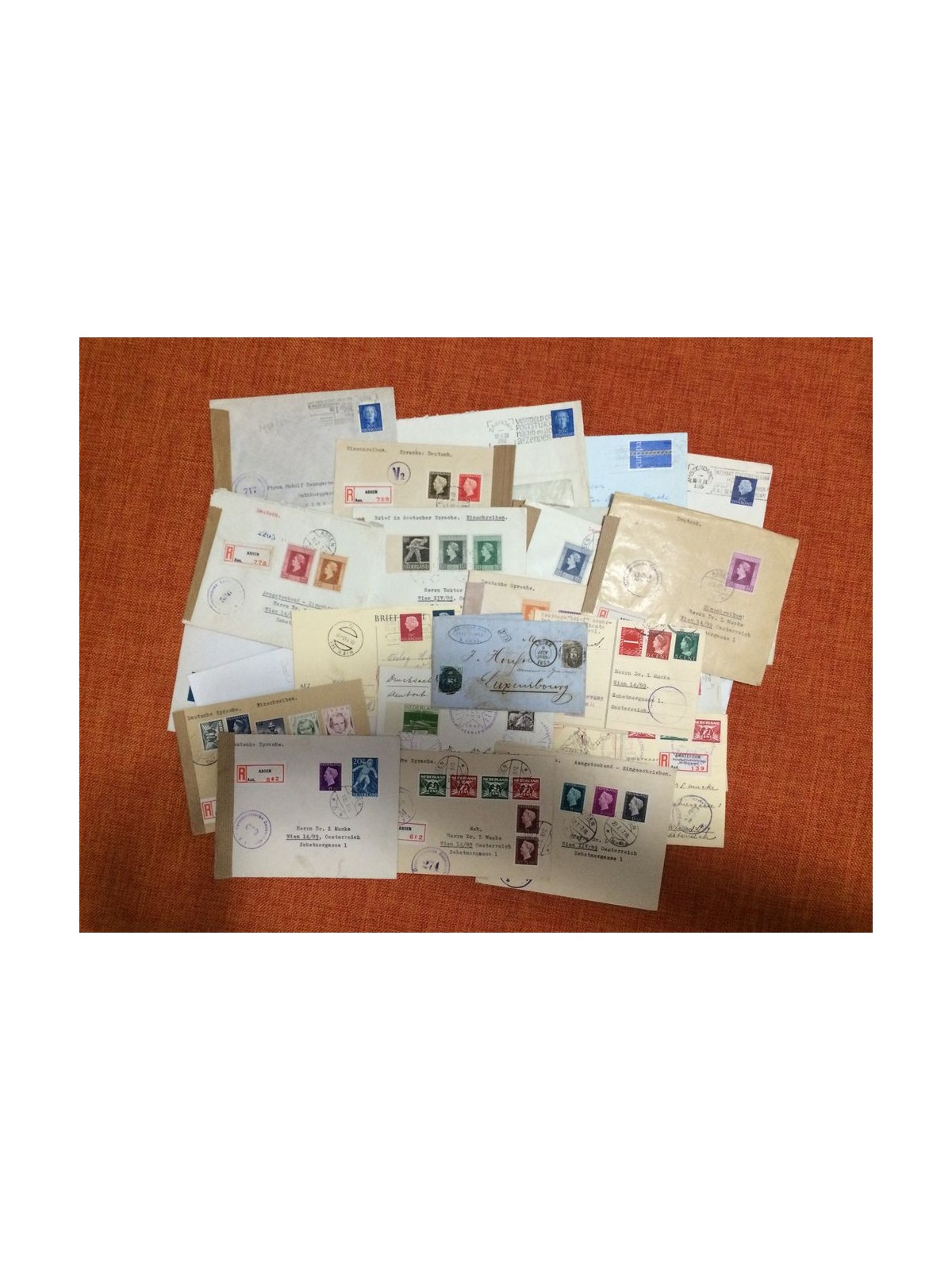 NETHERLANDS 1859-70 - Postal history, batch of 34 letters