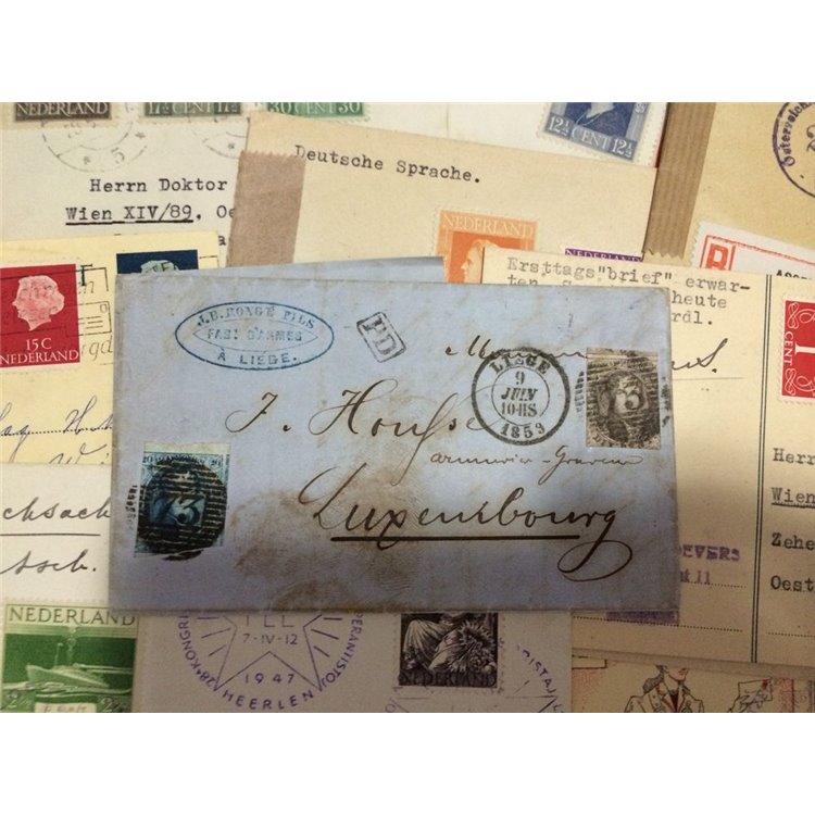 OLANDA 1859-70 - Storia postale, lotto composto da 34 lettere
