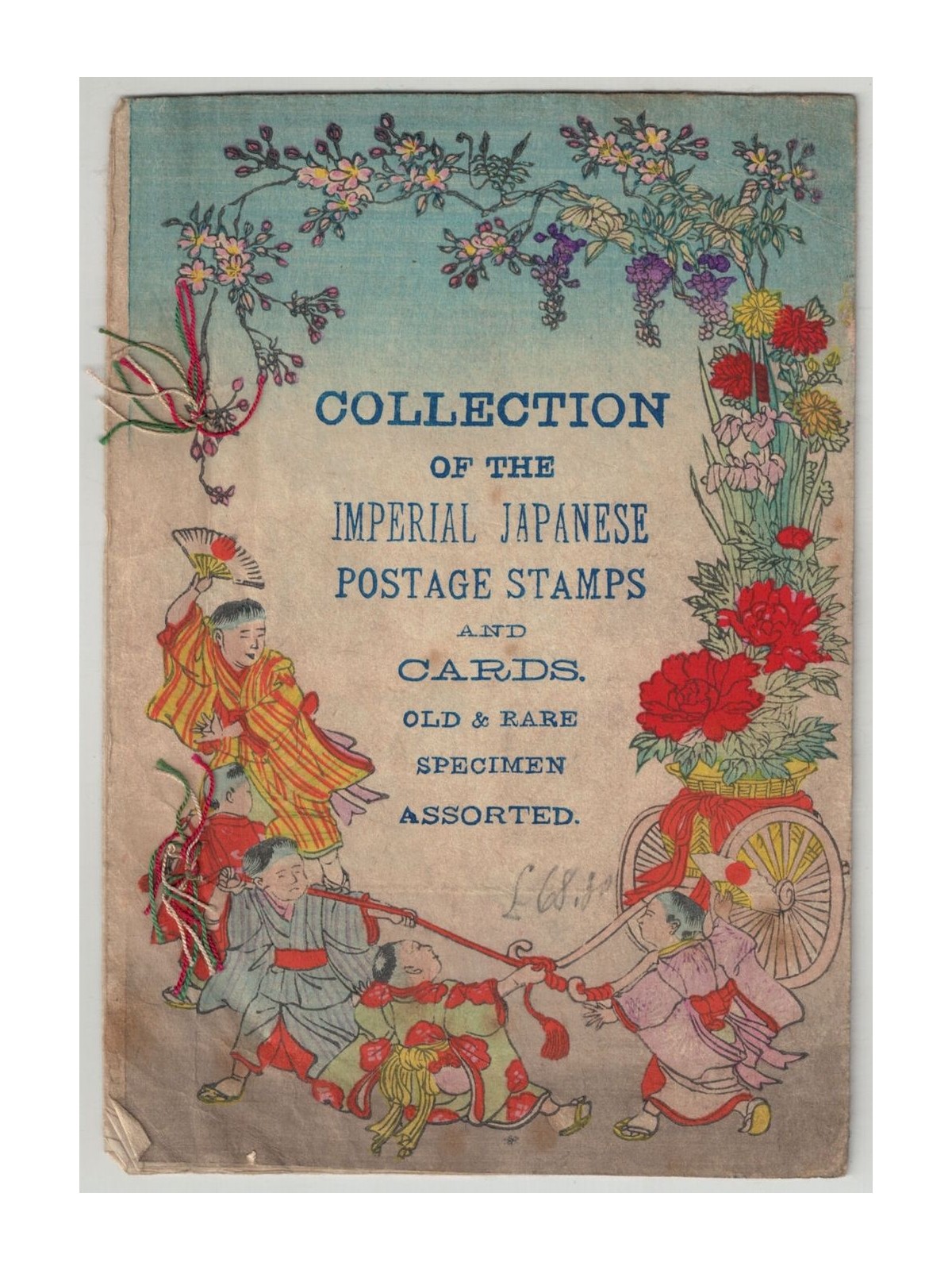 GIAPPONE 1880-1900 - Collez. Impero giapponese su libretto dipinto a mano