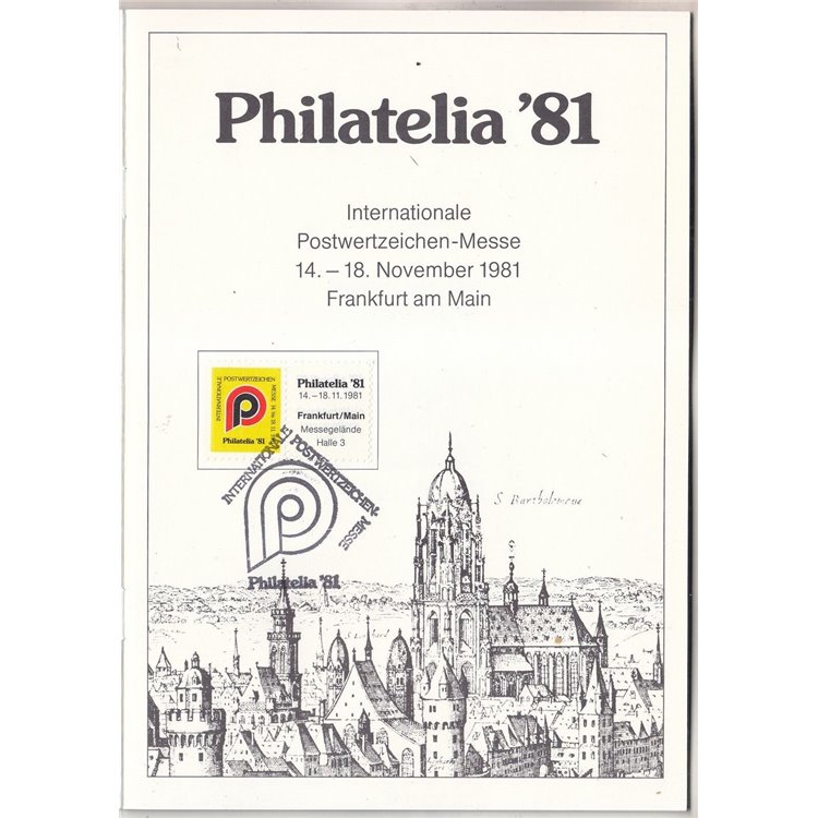 Philatelia 81 Frankfurt/Main Libretto ufficiale