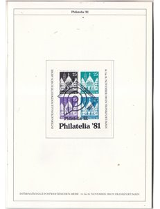 Philatelia 81 Frankfurt/Main Libretto ufficiale