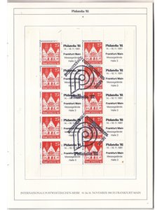 Philatelia 81 Frankfurt/Main Libretto ufficiale