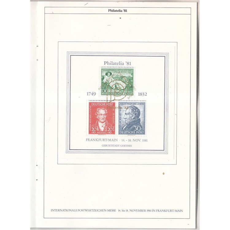 Philatelia 81 Frankfurt/Main Libretto ufficiale