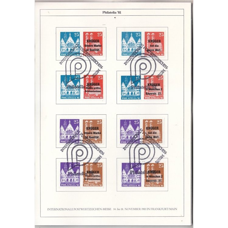 Philatelia 81 Frankfurt/Main Libretto ufficiale