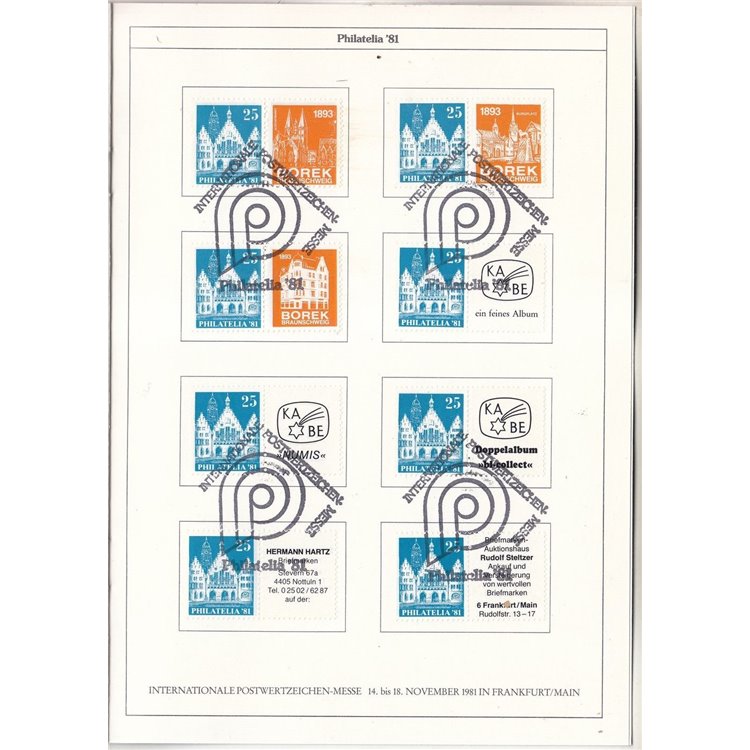 Philatelia 81 Frankfurt/Main Libretto ufficiale