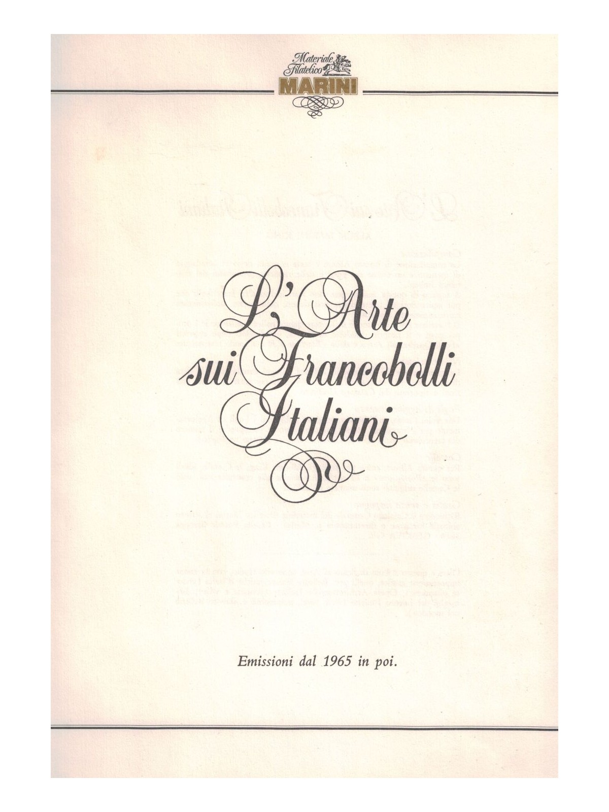 ITALIA 1965/78 L'arte sui francobolli italiani, collezione MNH**