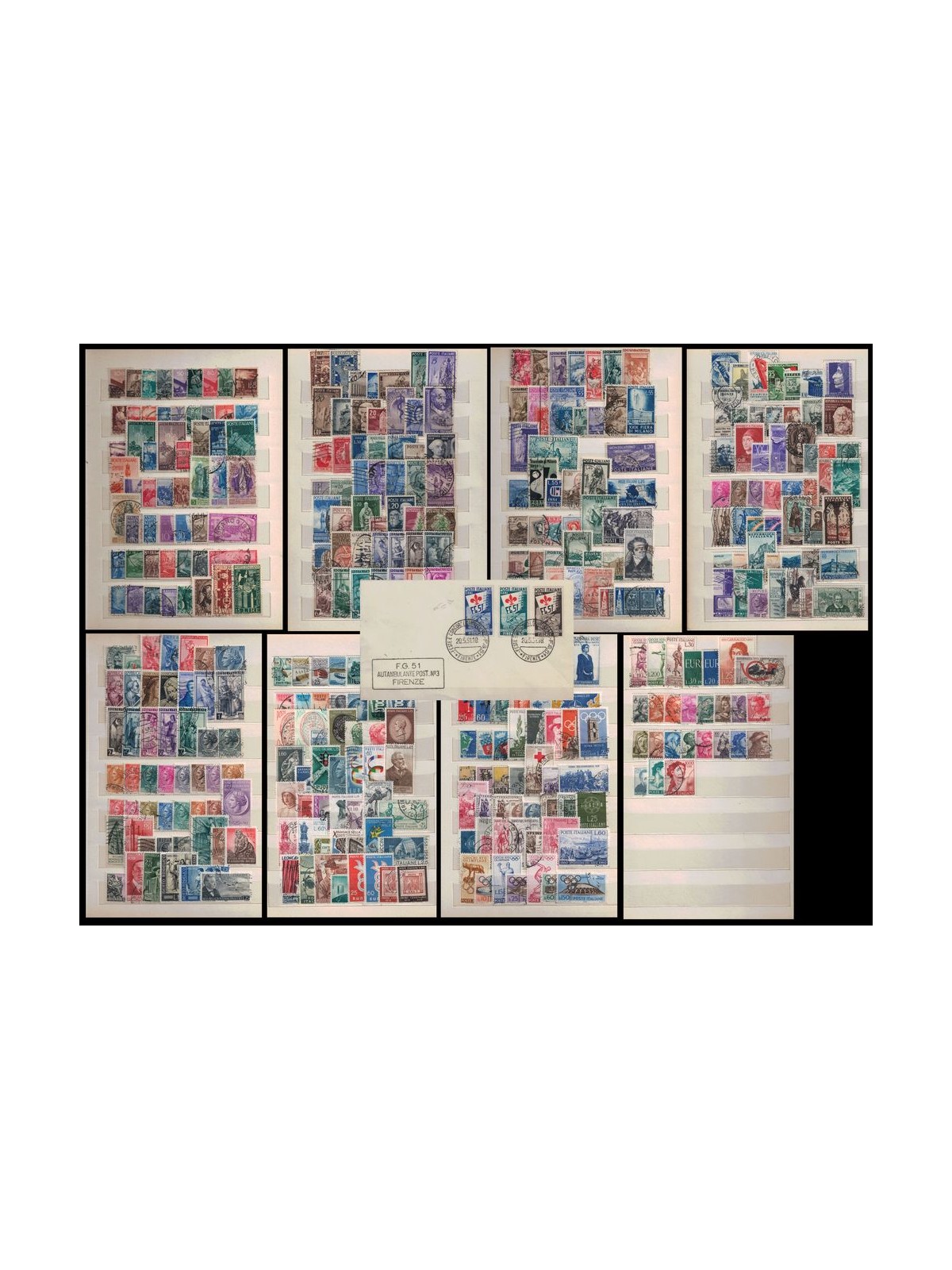 ITALY 1945-60 US stamps in complete sets, high catalog value