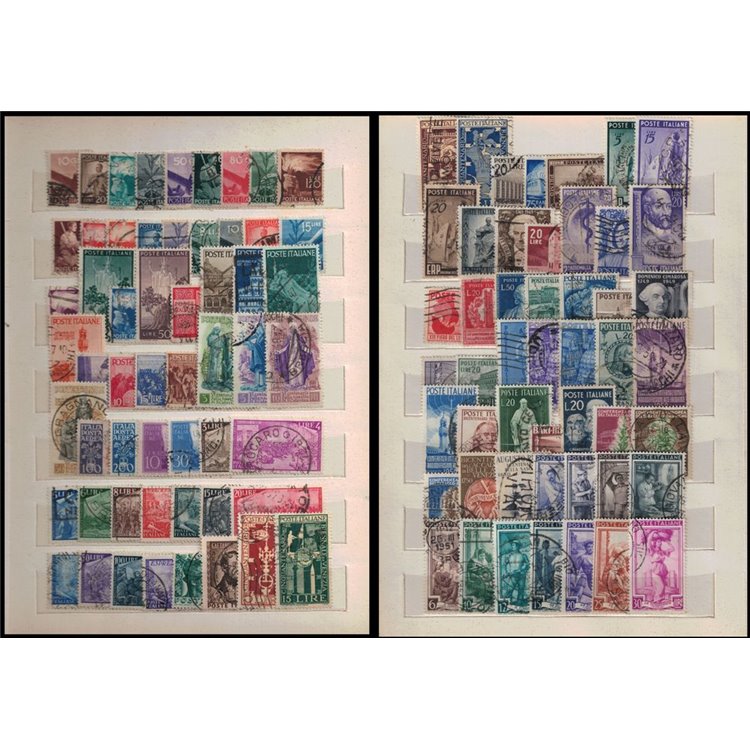 ITALIA 1945-60 Francobolli us in serie complete, alto valore catalogo