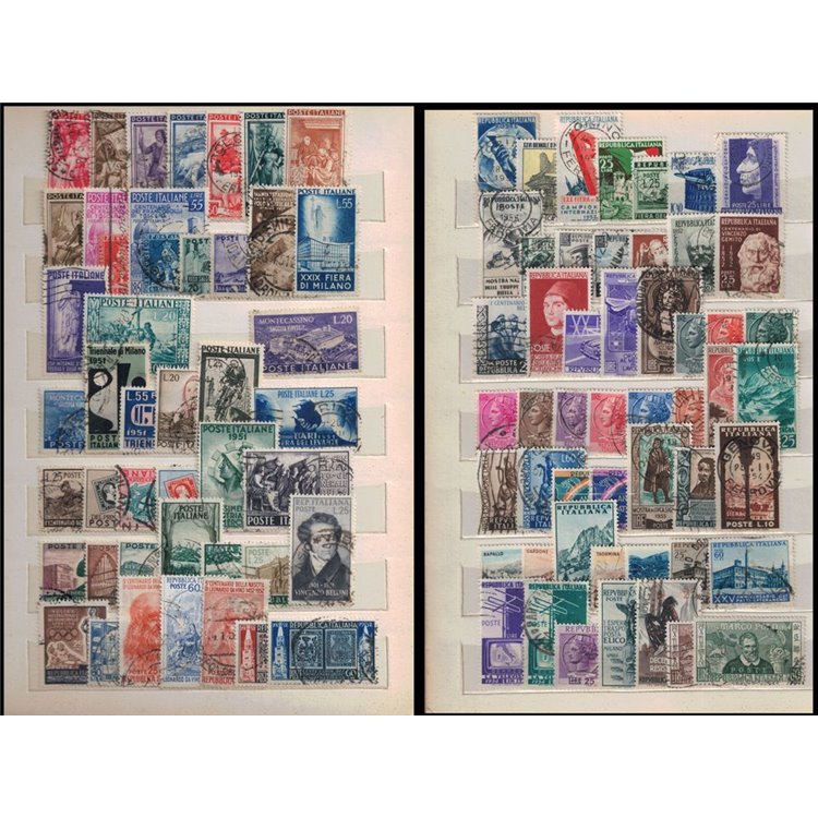 ITALIA 1945-60 Francobolli us in serie complete, alto valore catalogo