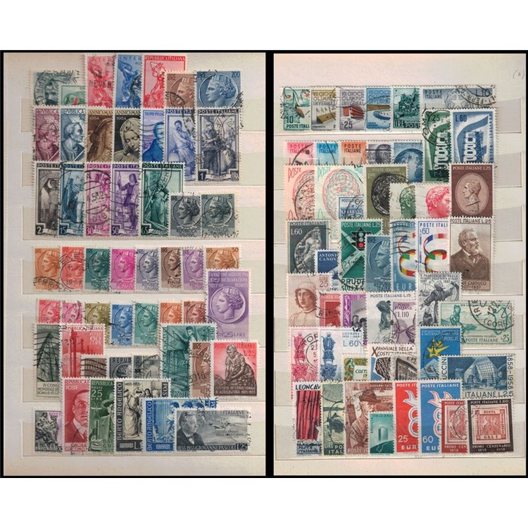 ITALIA 1945-60 Francobolli us in serie complete, alto valore catalogo