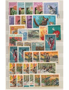 VIETNAM DEL NORD Lotto di circa 160 francobolli us