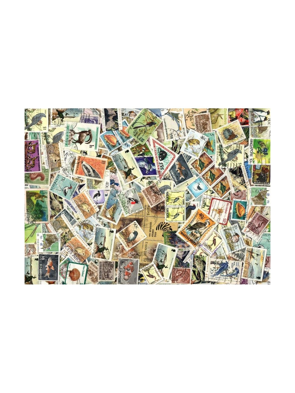 GHANA, PAKISTAN, KOREA Lot of 1000 stamps, very high catalog value