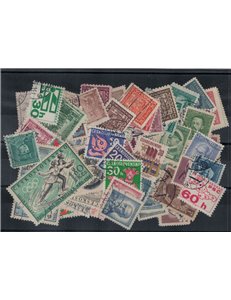 CZECHOSLOVAKIA Lot of 100 used stamps, all different, in complete sets