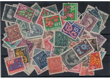 CZECHOSLOVAKIA Lot of 100 used stamps all different in complete sets (3)