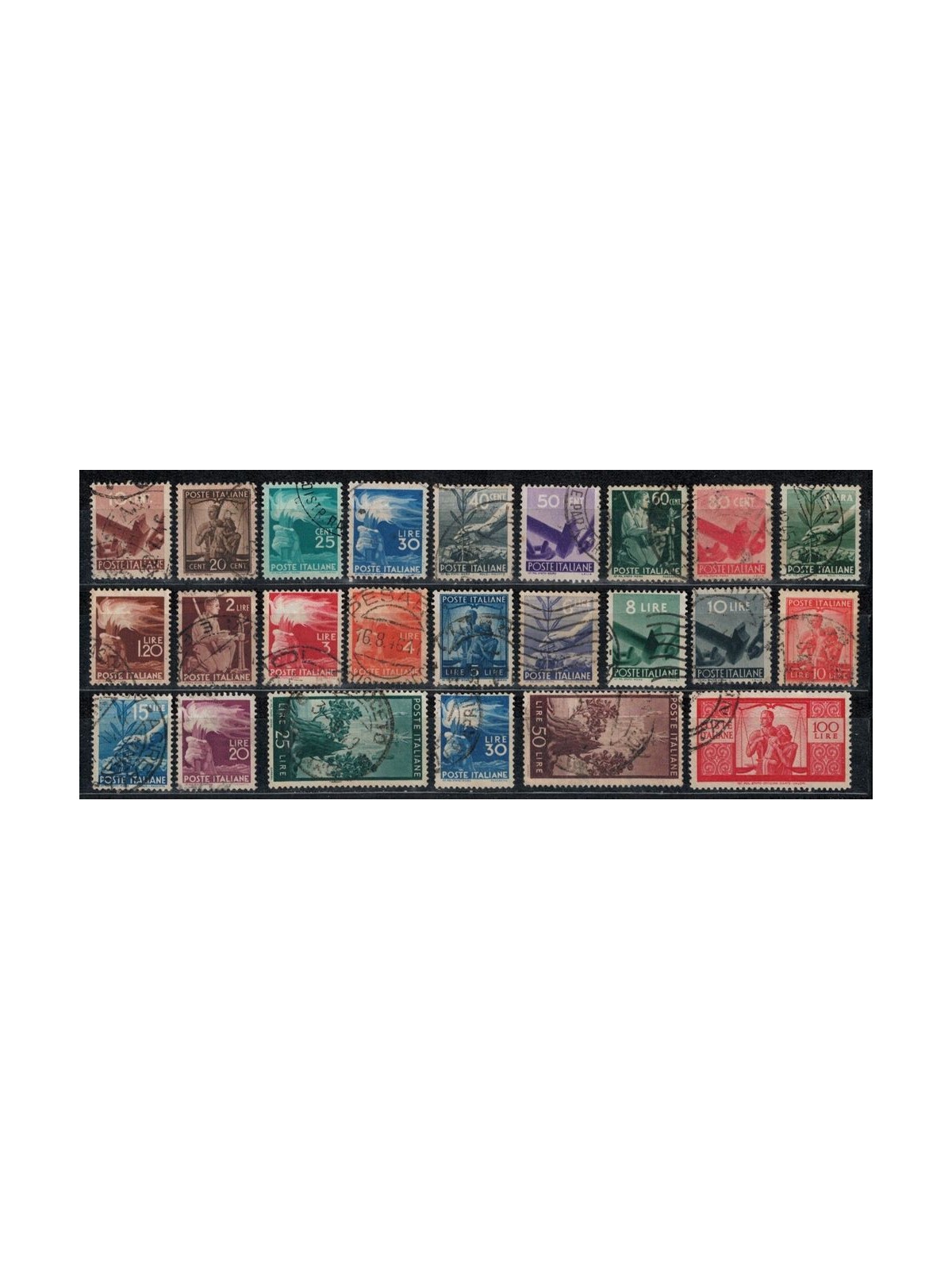 ITALY 1945 Democratic Series 23v us (x50)