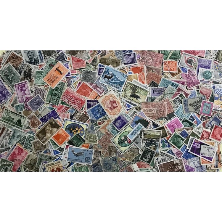 ITALY Lot of 1000 used stamps, all different