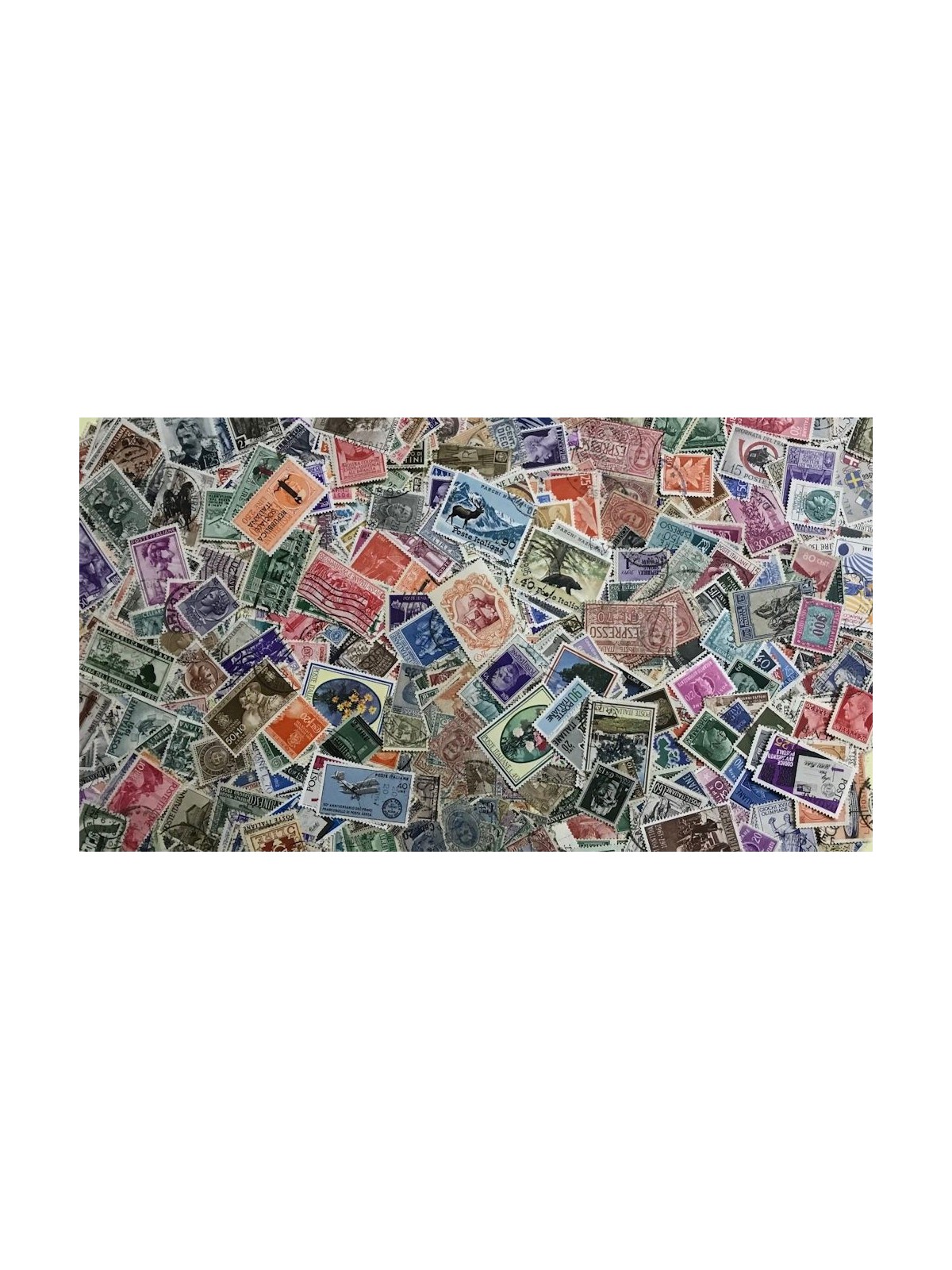 ITALY Lot of 1000 used stamps, all different
