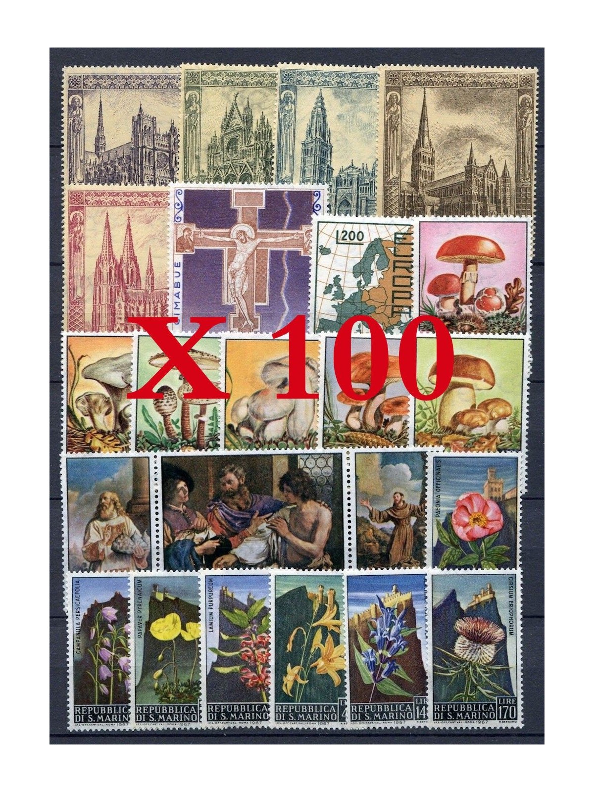 SAN MARINO 1967 Annata completa 23v MNH** (X 100)