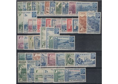 COLONIE FRANCESI 1941 Maresciallo Pétain 48v MNH**